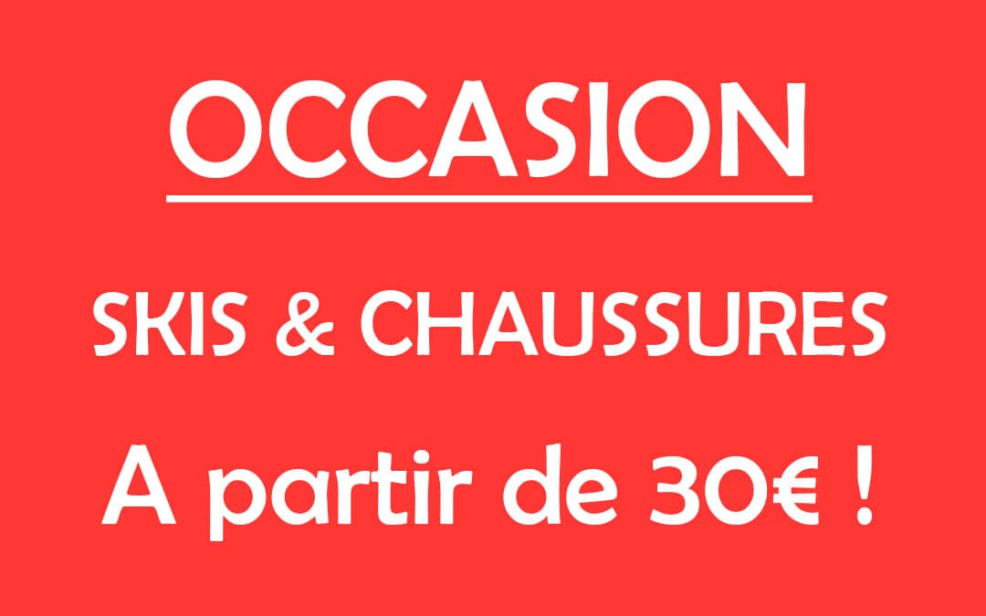 Vente de matériel de ski d’occasion